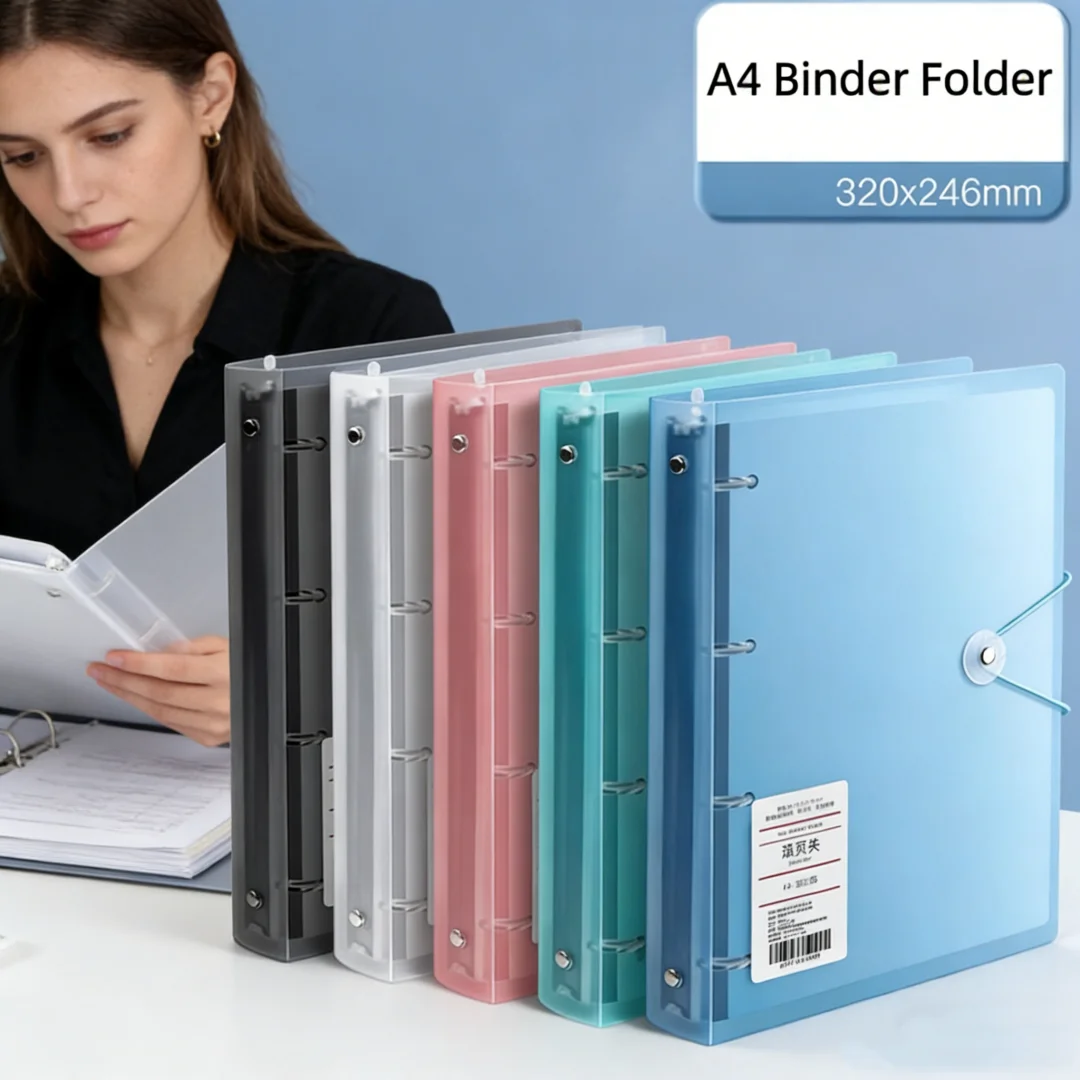 Classeurs A4, type D, avec 4 a - Binder Clip Assorted avis et prix