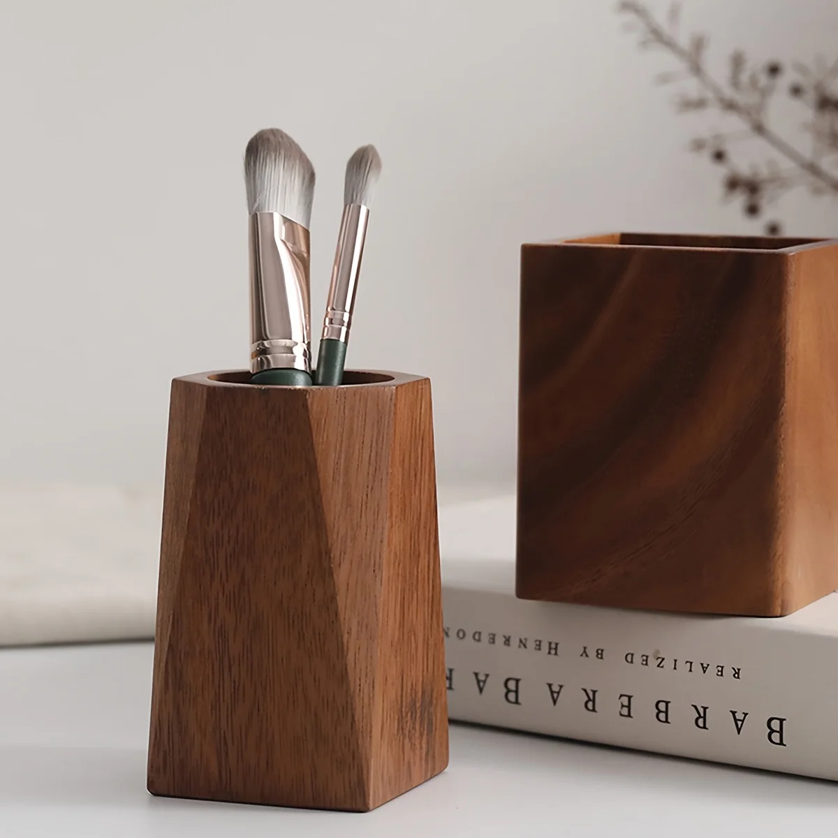 Porte-stylos en bois, un cylin - Stationery Office Supply Store avis et prix
